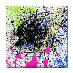 Spot Paint Pink Black Green Yellow Blue Sexy Tile Coasters