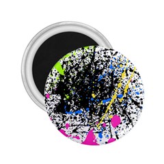 Spot Paint Pink Black Green Yellow Blue Sexy 2 25  Magnets