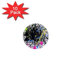 Spot Paint Pink Black Green Yellow Blue Sexy 1  Mini Buttons (10 Pack)  by Mariart