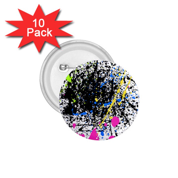 Spot Paint Pink Black Green Yellow Blue Sexy 1.75  Buttons (10 pack)