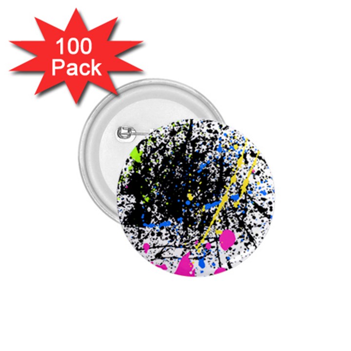 Spot Paint Pink Black Green Yellow Blue Sexy 1.75  Buttons (100 pack) 