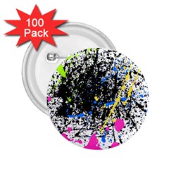 Spot Paint Pink Black Green Yellow Blue Sexy 2 25  Buttons (100 Pack) 