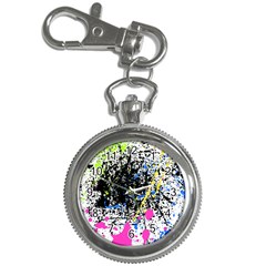 Spot Paint Pink Black Green Yellow Blue Sexy Key Chain Watches by Mariart