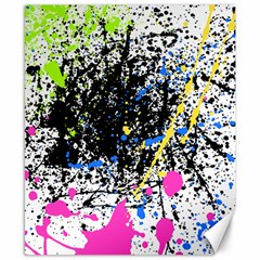 Spot Paint Pink Black Green Yellow Blue Sexy Canvas 8  X 10 