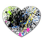 Spot Paint Pink Black Green Yellow Blue Sexy Heart Mousepads Front