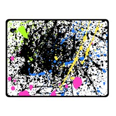 Spot Paint Pink Black Green Yellow Blue Sexy Fleece Blanket (small) by Mariart