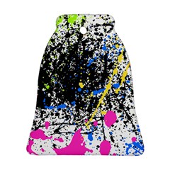 Spot Paint Pink Black Green Yellow Blue Sexy Bell Ornament (two Sides) by Mariart