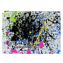 Spot Paint Pink Black Green Yellow Blue Sexy Cosmetic Bag (xxl)  by Mariart