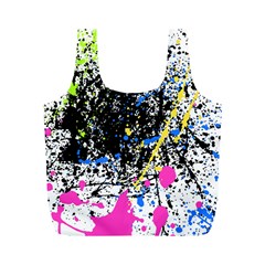 Spot Paint Pink Black Green Yellow Blue Sexy Full Print Recycle Bags (m) 