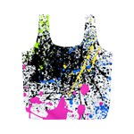 Spot Paint Pink Black Green Yellow Blue Sexy Full Print Recycle Bags (M)  Front