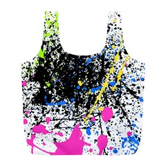 Spot Paint Pink Black Green Yellow Blue Sexy Full Print Recycle Bags (l)  by Mariart