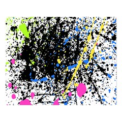 Spot Paint Pink Black Green Yellow Blue Sexy Double Sided Flano Blanket (large) 