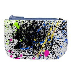 Spot Paint Pink Black Green Yellow Blue Sexy Large Coin Purse by Mariart