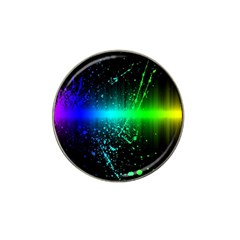 Space Galaxy Green Blue Black Spot Light Neon Rainbow Hat Clip Ball Marker by Mariart