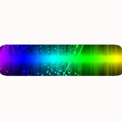 Space Galaxy Green Blue Black Spot Light Neon Rainbow Large Bar Mats by Mariart