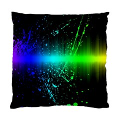 Space Galaxy Green Blue Black Spot Light Neon Rainbow Standard Cushion Case (two Sides) by Mariart