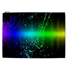 Space Galaxy Green Blue Black Spot Light Neon Rainbow Cosmetic Bag (xxl)  by Mariart