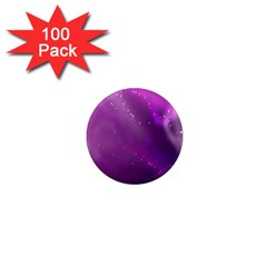 Space Star Planet Galaxy Purple 1  Mini Magnets (100 Pack)  by Mariart