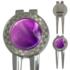 Space Star Planet Galaxy Purple 3-in-1 Golf Divots by Mariart