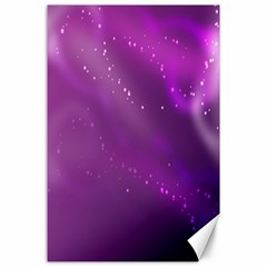 Space Star Planet Galaxy Purple Canvas 24  X 36 