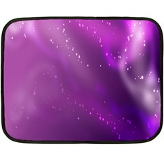 Space Star Planet Galaxy Purple Double Sided Fleece Blanket (mini)  by Mariart