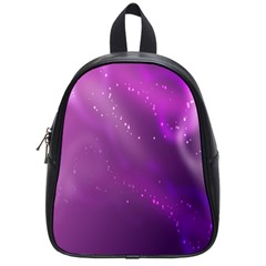 Space Star Planet Galaxy Purple School Bag (small)