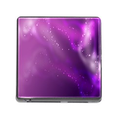 Space Star Planet Galaxy Purple Memory Card Reader (square) by Mariart