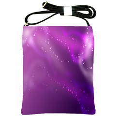 Space Star Planet Galaxy Purple Shoulder Sling Bags