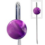 Space Star Planet Galaxy Purple Book Mark Front