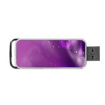 Space Star Planet Galaxy Purple Portable USB Flash (Two Sides) Front