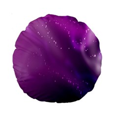 Space Star Planet Galaxy Purple Standard 15  Premium Round Cushions by Mariart