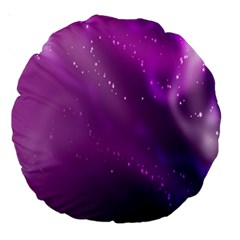 Space Star Planet Galaxy Purple Large 18  Premium Round Cushions by Mariart