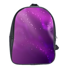 Space Star Planet Galaxy Purple School Bag (xl) by Mariart