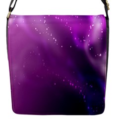 Space Star Planet Galaxy Purple Flap Messenger Bag (s) by Mariart