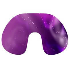 Space Star Planet Galaxy Purple Travel Neck Pillows by Mariart