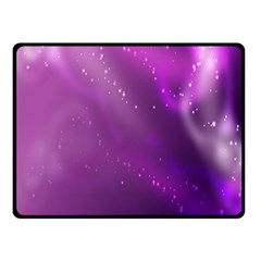 Space Star Planet Galaxy Purple Double Sided Fleece Blanket (small) 