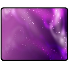 Space Star Planet Galaxy Purple Double Sided Fleece Blanket (medium)  by Mariart