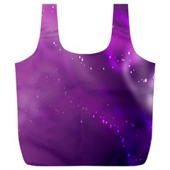 Space Star Planet Galaxy Purple Full Print Recycle Bags (l) 