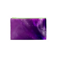 Space Star Planet Galaxy Purple Cosmetic Bag (xs) by Mariart