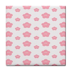 Star Pink Flower Polka Dots Tile Coasters by Mariart