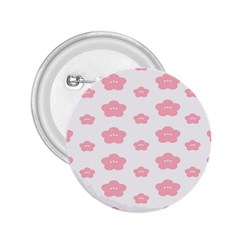 Star Pink Flower Polka Dots 2 25  Buttons by Mariart