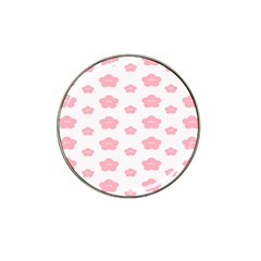 Star Pink Flower Polka Dots Hat Clip Ball Marker by Mariart