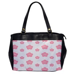 Star Pink Flower Polka Dots Office Handbags by Mariart