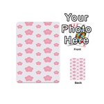 Star Pink Flower Polka Dots Playing Cards 54 (Mini)  Back