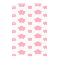 Star Pink Flower Polka Dots Shower Curtain 48  X 72  (small) 