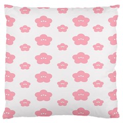 Star Pink Flower Polka Dots Large Cushion Case (two Sides)