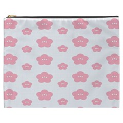 Star Pink Flower Polka Dots Cosmetic Bag (xxxl) 