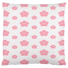 Star Pink Flower Polka Dots Standard Flano Cushion Case (one Side) by Mariart