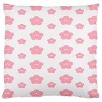 Star Pink Flower Polka Dots Standard Flano Cushion Case (One Side) Front