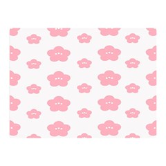 Star Pink Flower Polka Dots Double Sided Flano Blanket (mini) 